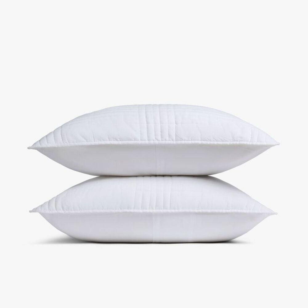 King Relaxed Linen Quilted Sham Set White - Parachute